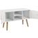 AC Design Furniture Mariela Natural/White TV Bench 96x61.5cm