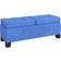 Homcom Upholstered Dark Blue Storage Bench 116.2x47cm