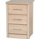 SECONIQUE Lisbon Light Oak Bedside Table 40x40cm