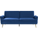 Beliani Vettre Navy Blue Sofa 210cm 3 Seater