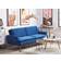 Beliani Vettre Navy Blue Sofa 210cm 3 Seater