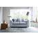 Abakus Direct Chicago Silver Blue Sofa 168cm 2 Seater