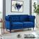 GRS Colin Blue Velvet Sofa 217cm 3 Seater