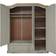 Mercers Furniture Corona Grey Wax Wardrobe 150x190cm