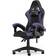 Bigzzia Ergonom Gaming Chair with Headrest and Lumbar Pillow Rotatable - Black/Purple
