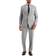 Nautica Men's 2 Pc Business Two Button Suit - Lt Grey Solid