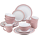 Waterside Camden Pink Dinner Set 16pcs