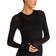 Alala Adult Women Washable Cashmere Blend Long Sleeve Crew Neck Top Black