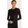 Alala Adult Women Washable Cashmere Blend Long Sleeve Crew Neck Top Black