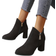 Onbuy Suede Pattern Boots - Black