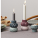 Dottir Samsurium Petrol & Peacock Candle Holder 12.4cm 2pcs