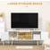 Homcom Cabinet White TV Bench 120x50cm