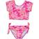 Snapper Rock Kid's Hibiscus Hype Crop SS Rash Top Set - Pink (G18003-04)