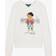 Ralph Lauren Girl's Teddy Crew Neck Sweatshirt - White