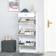 Homcom High Gloss White Shoe Rack 62x135cm