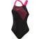 Speedo Women's Medley Logo Swimsuit - Black/Pink