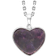 C. W. Sellors Heart Necklace - Silver/Purple