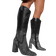 Shein Rhinestone Decor Side Zipper Chunky Boots