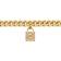 Michael Kors Precious Pave Lock Curb Link Necklace - Gold/Transparent