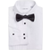 Calvin Klein Kid's Husky Tuxedo Shirt & Bow Tie Box Set - White