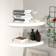 vidaXL 323917 White Wall Shelf 35cm 2pcs