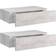 vidaXL 330252 Concrete Grey Wall Shelf 40cm 2pcs