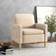 Homcom Modern Accent Beige Armchair 87cm