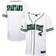 Colosseum Michigan State Spartans White Free Spirited Mesh Button-Up Baseball Jersey Men's