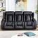 More4Homes Caesar Black Sofa 207cm 3 Seater