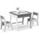 Costway Kid's Table & Chairs Set with Double Sized Tabletop