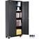 VEVOR Locking with Wheels Black Storage Cabinet 80x188.5cm