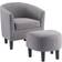 Convenience Concepts Churchill Cement Gray Armchair 69.9cm