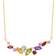 Macy's Scattered Cluster Pendant Necklace - Gold/Multicolour