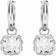 Swarovski Stilla Drop Earrings - Silver/Transparent