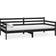 vidaXL Day Bed Black Sofa 204cm 2 Seater