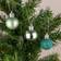 Shatchi Shatterproof Turquoise Christmas Tree Ornament 12pcs