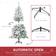 Homcom Snow Flocked Artificial Green Christmas Tree 152.4cm