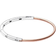 Pandora Signature Twotone ID Pavé Bangle - Silver/Rose Gold/Transparent