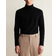 H&M Men's Slim Fit Cotton Polo-Neck Top - Black