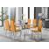 Furniturebox Enna White/Mustard Dining Set 70x170cm 7pcs