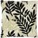 Furn Caliko Botanical Cushion Cover Natural, Black (45x45cm)