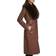 Kenneth Cole Women's Faux Fur Trim Coat - Coffee