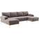 Simplie Fun Accent Grey Sofa 279.4cm 4 Seater