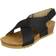 Down To Earth Mid Wedge X Strap - Black