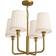 Alora Lighting Plisse Aged Gold Pendant Lamp 57.2cm