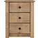 SECONIQUE Panama Natural Wax Bedside Table 40.5x46.5cm