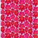 Marimekko Pieni Unikko Fabrics Red