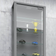 VCM Nordic Stano Maxi Gray Glass Cabinet 33x113cm