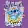 Fifth Sun kid's Easter Stitch Wild for Spring Egg Graphic Tee- Purple Berry