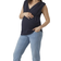 Mamalicious Regular Fit V-Neck Maternity Top Blue/Navy Blazer